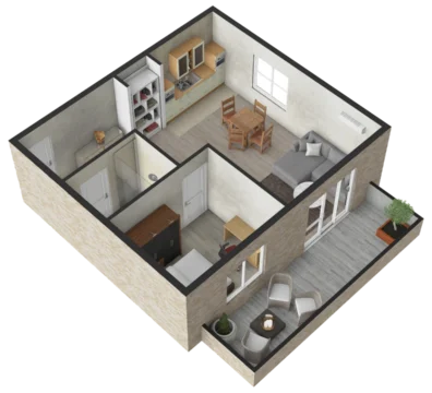 stan 1 - 3D novogradnja zeleznik