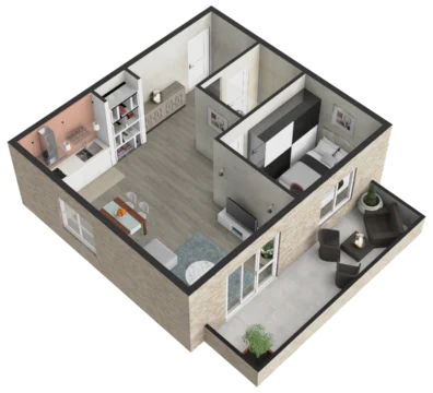 stan 10 - 3D novogradnja zeleznik